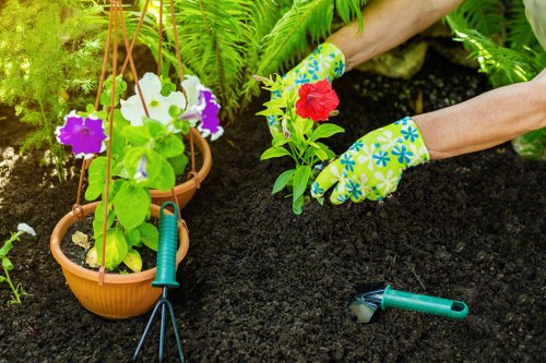 Landscape maintenance equipment inspected and used safely on site