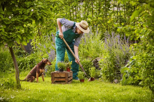 Gardening service booking and confirmation paperwork