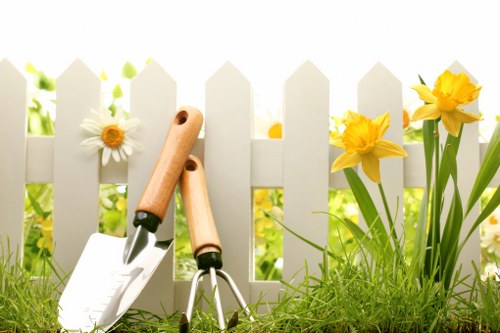 Cleaned garden beds in Maryland after yard clearance