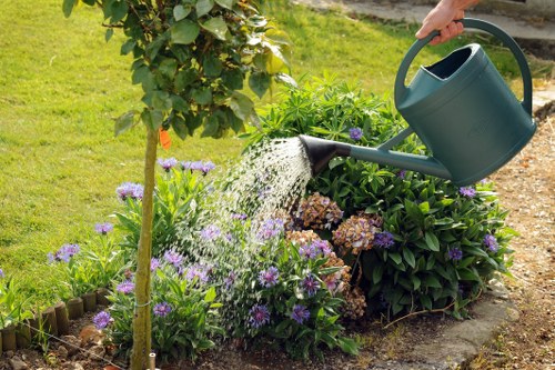 Local charity donation of reusable garden materials